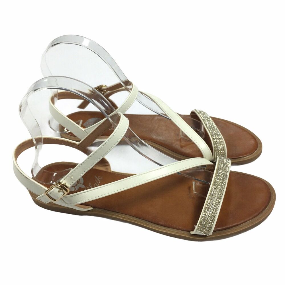 Laik Strappy Rhinstone Open Toe Sandals